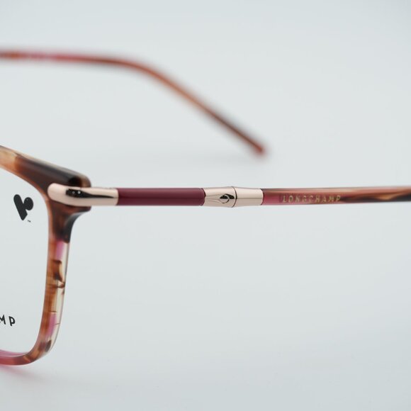 Longchamp LO2726 602 Eyeglasses Red Horn 54mm Square Frame main image 4